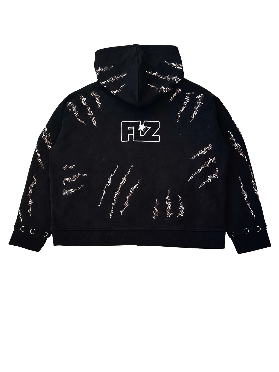 FINAL ZONE RISING STARS BLACK ZIP HOODIE