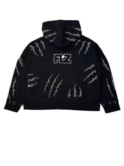 FINAL ZONE RISING STARS BLACK ZIP HOODIE