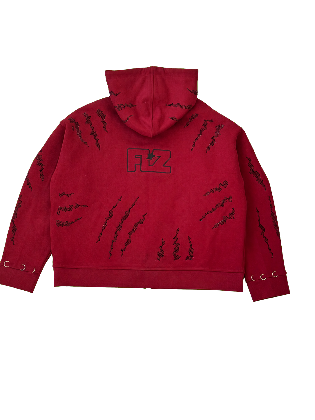FINAL ZONE RISING STARS RED ZIP HOODIE